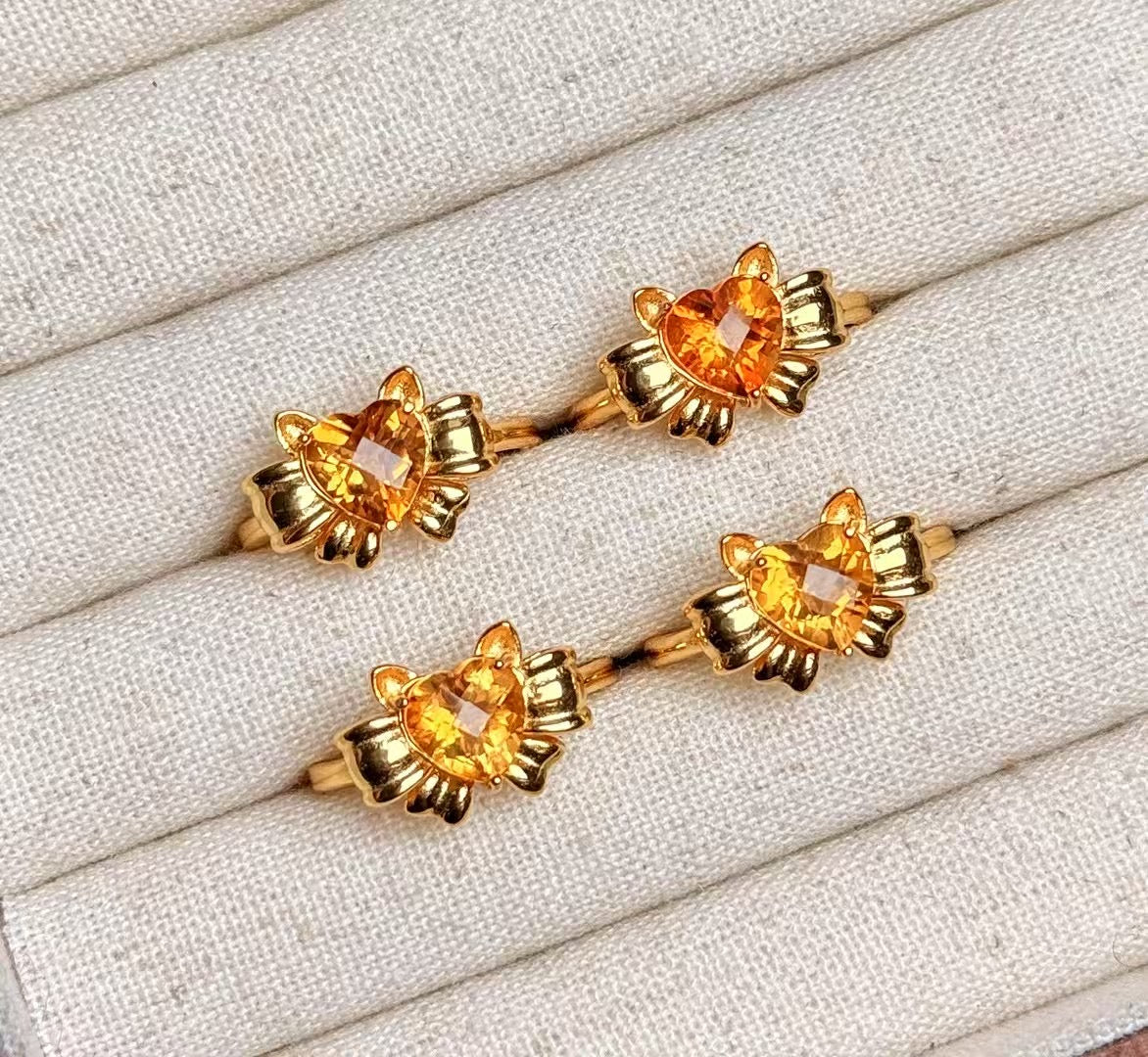 S925 Citrine ring  [S925R]