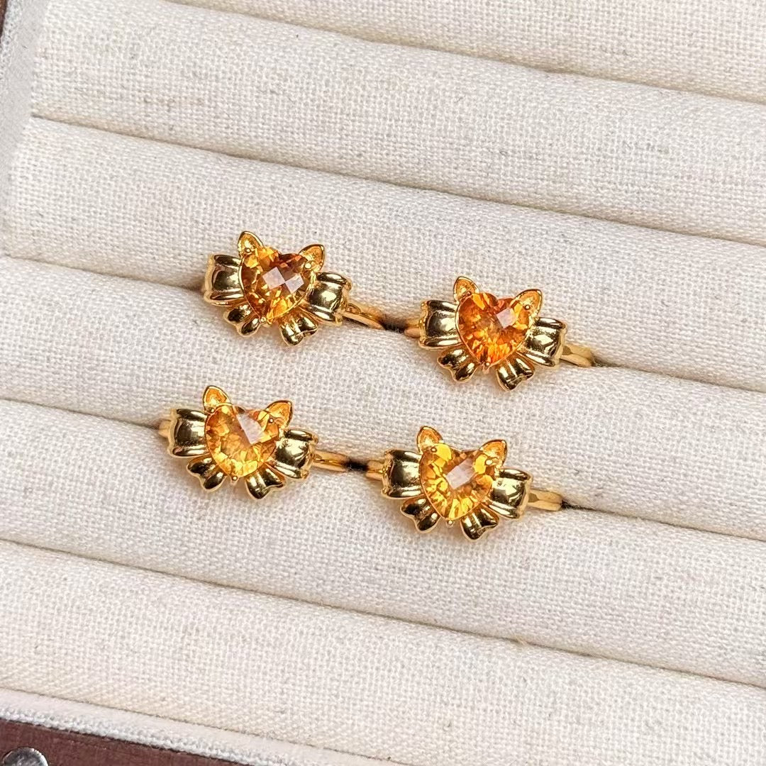 S925 Citrine ring  [S925R]