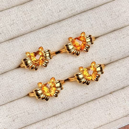 S925 Citrine ring  [S925R]