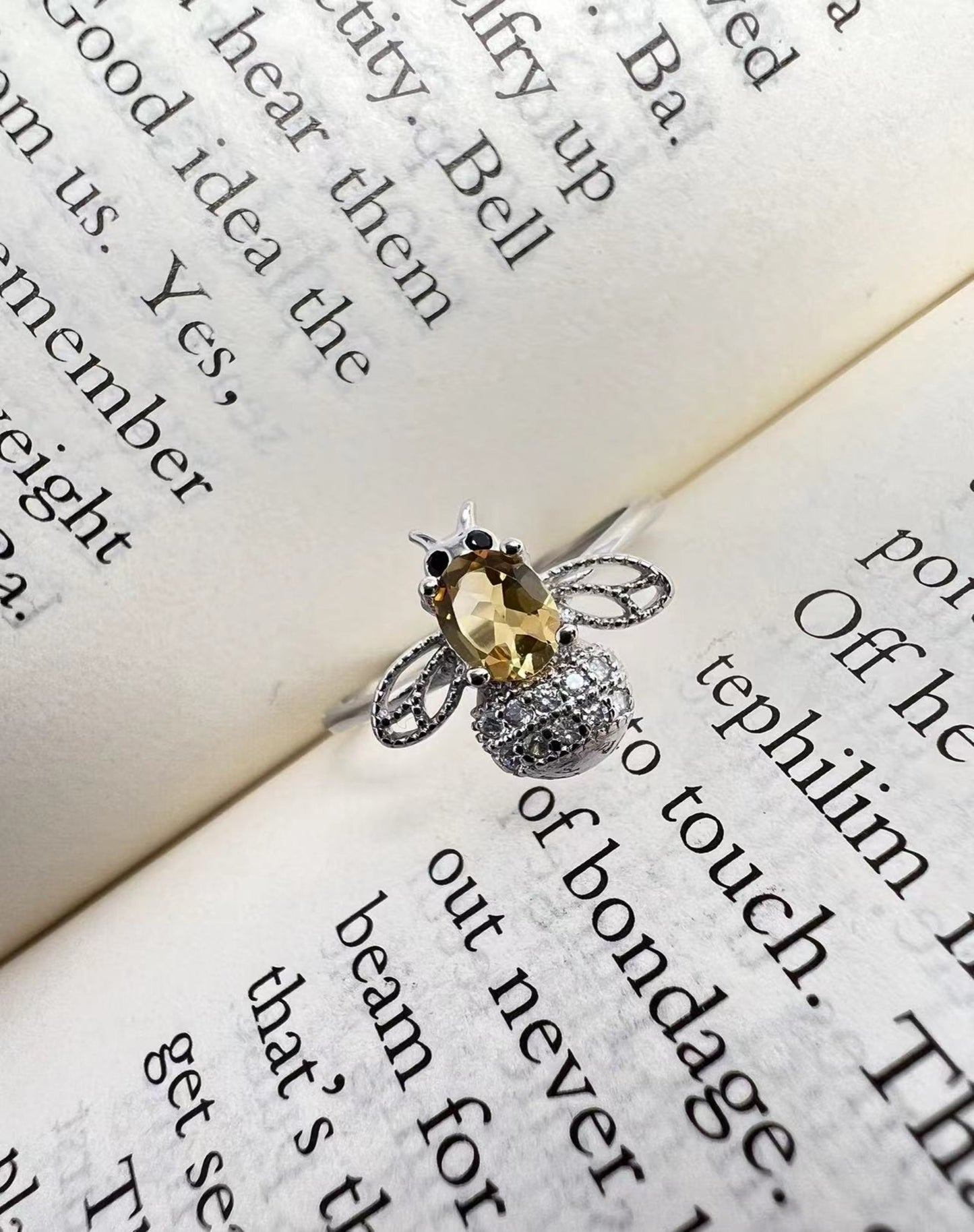 S925 Citrine Rings[S925R] (multi products)