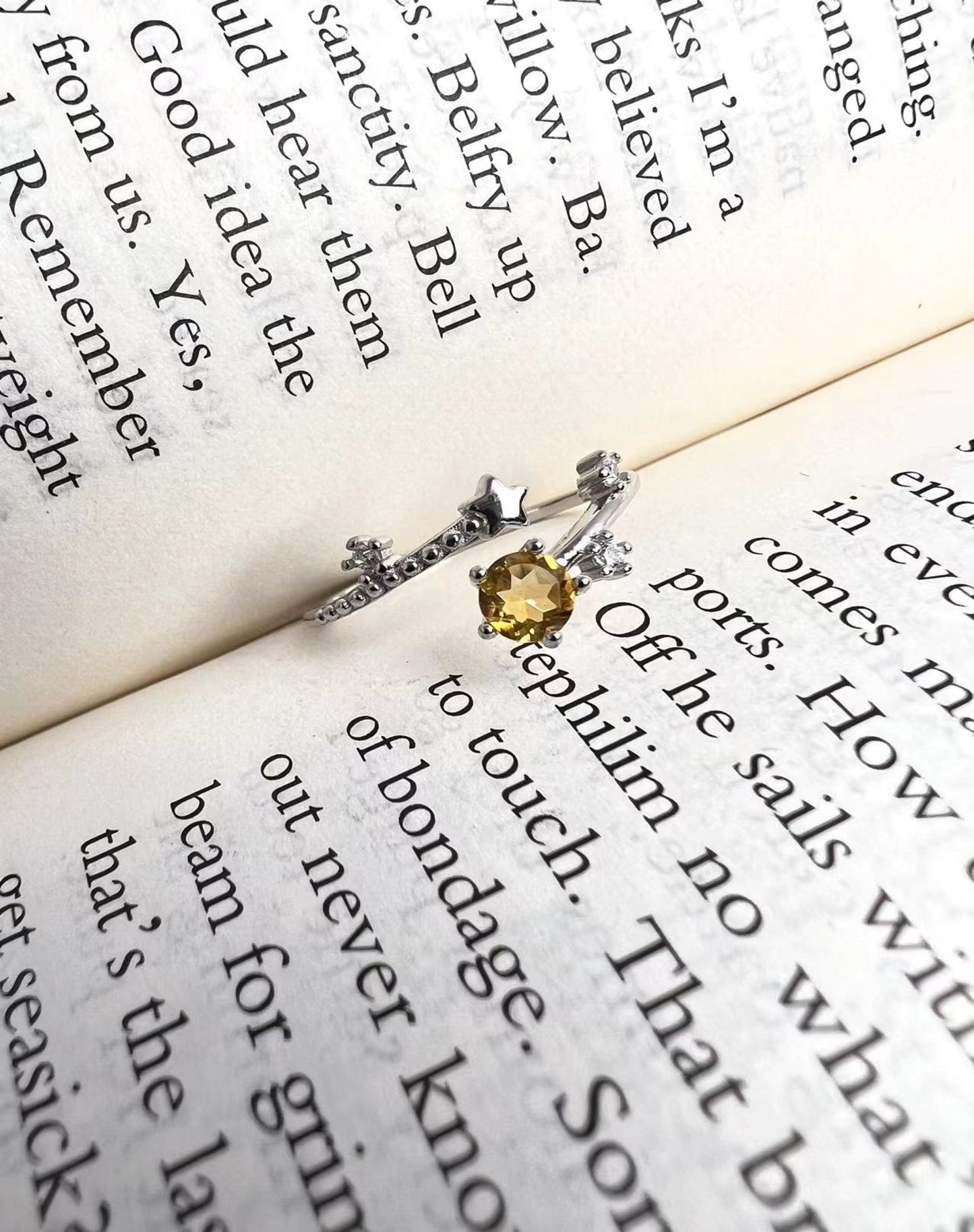 S925 Citrine Rings[S925R] (multi products)