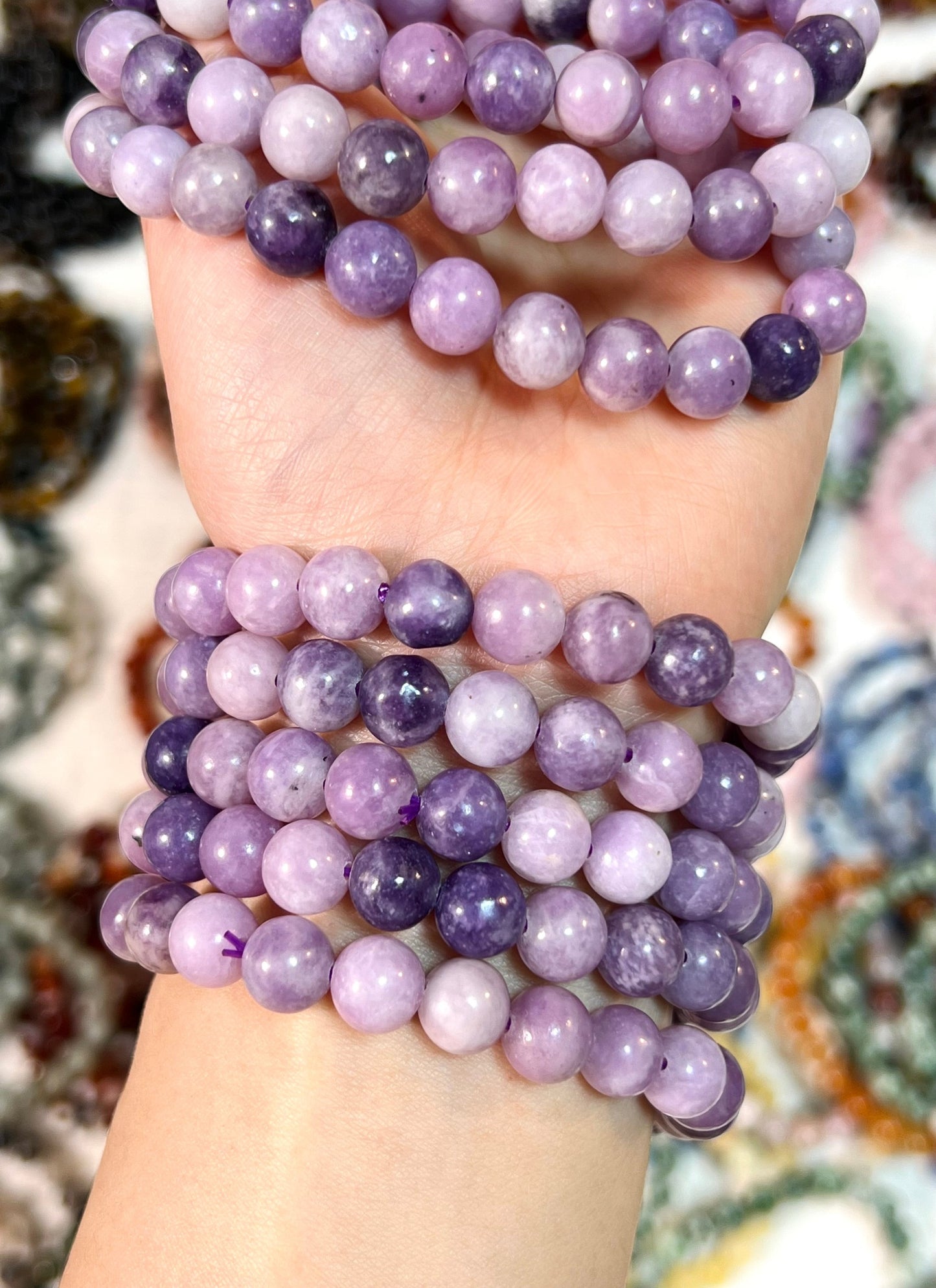 Purple Lepidolite Bracelects[CB]