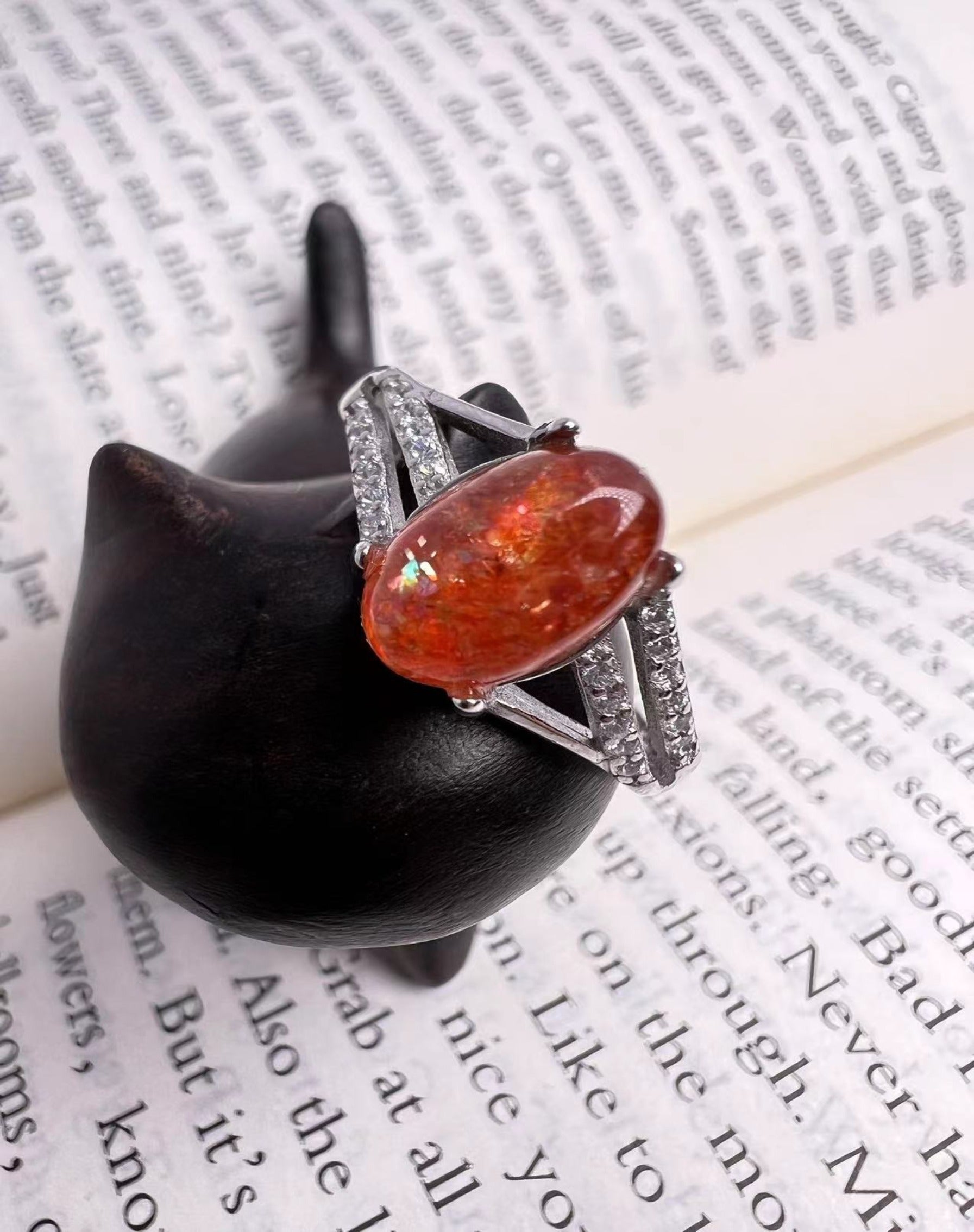 S925 Sunstone Rings[S925R] (multi products) – KIKI