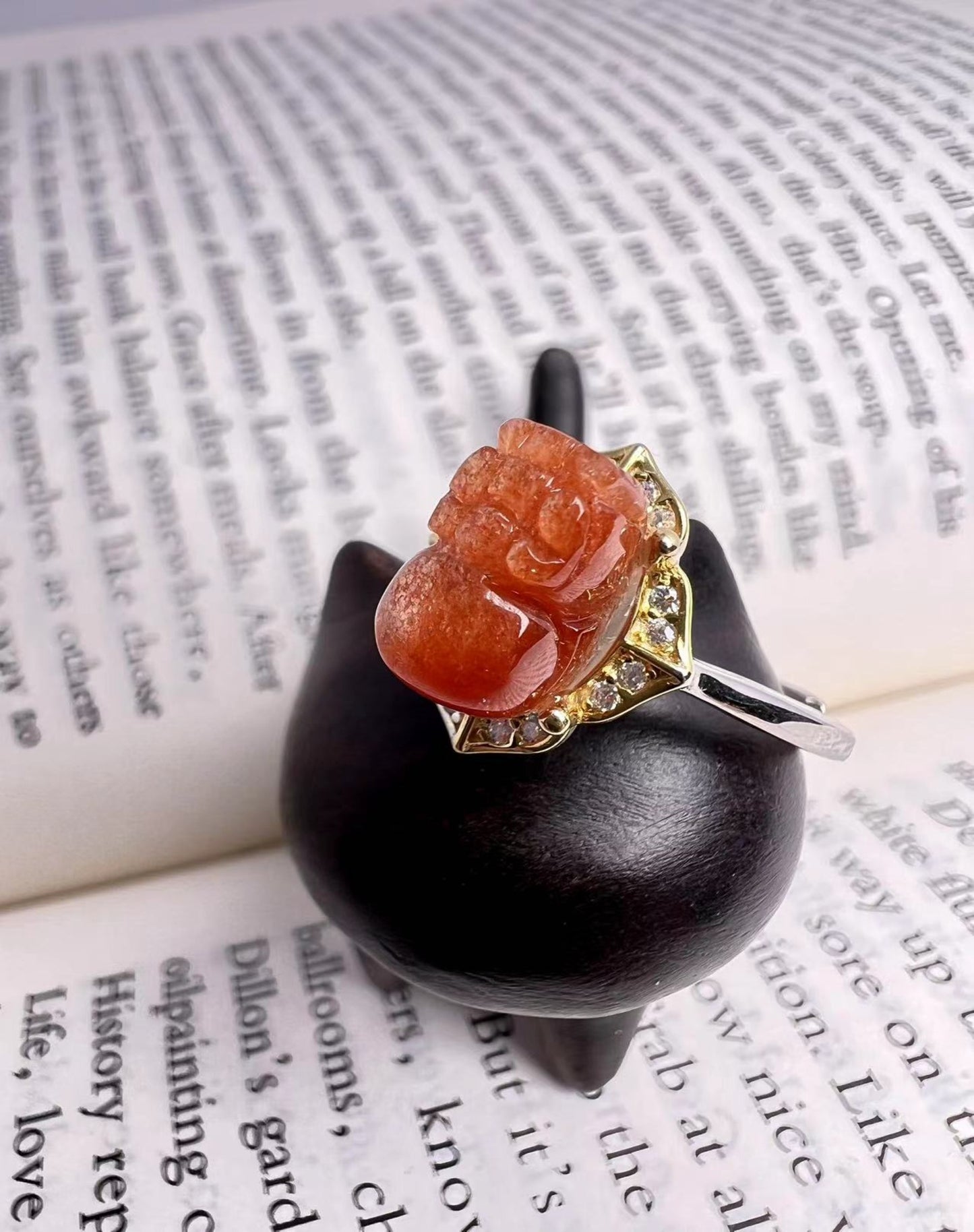 S925 Sunstone Rings[S925R] (multi products)