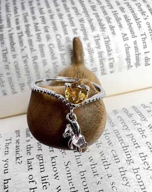 S925 Citrine Rings[S925R] (multi products)