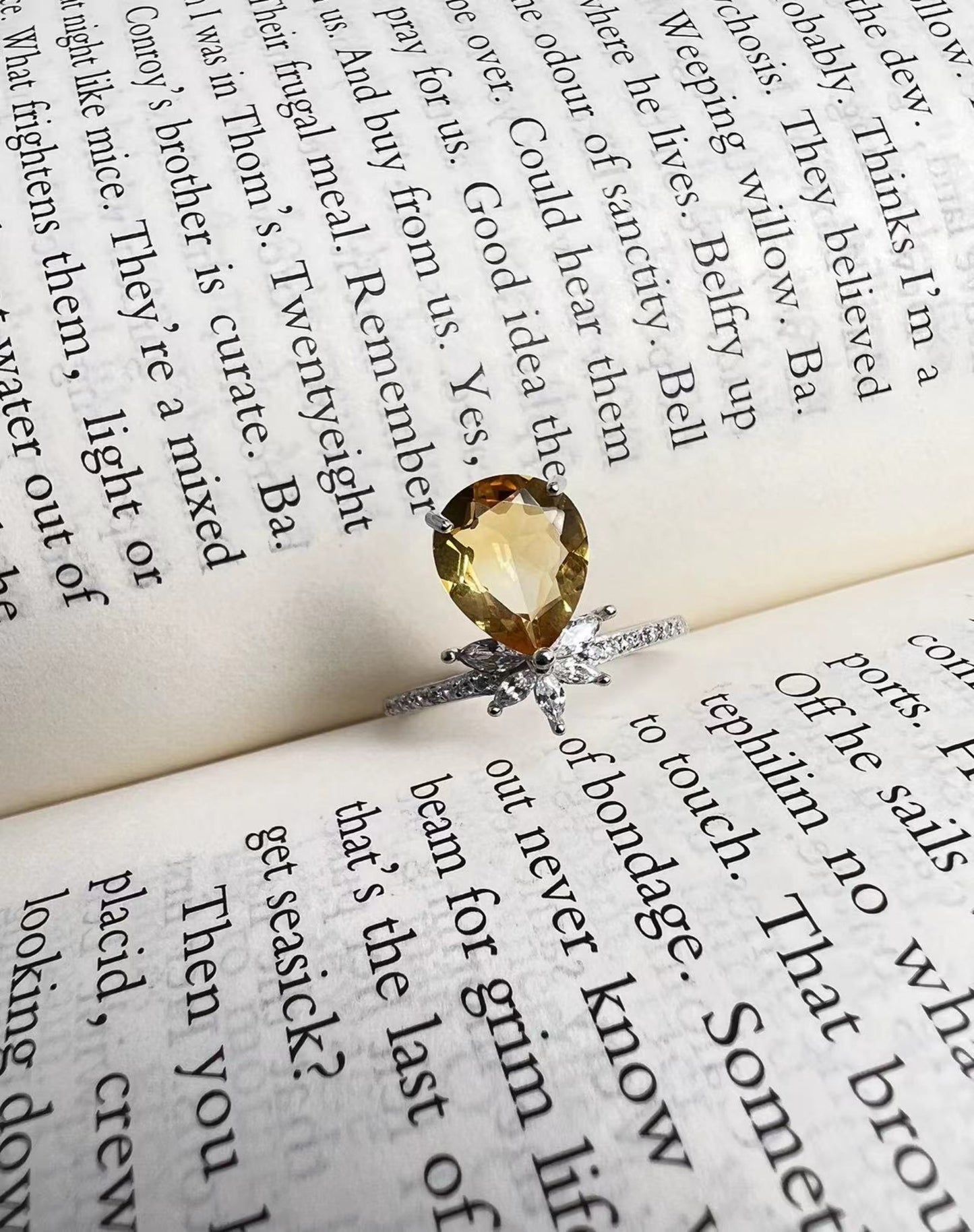 S925 Citrine Rings[S925R] (multi products)