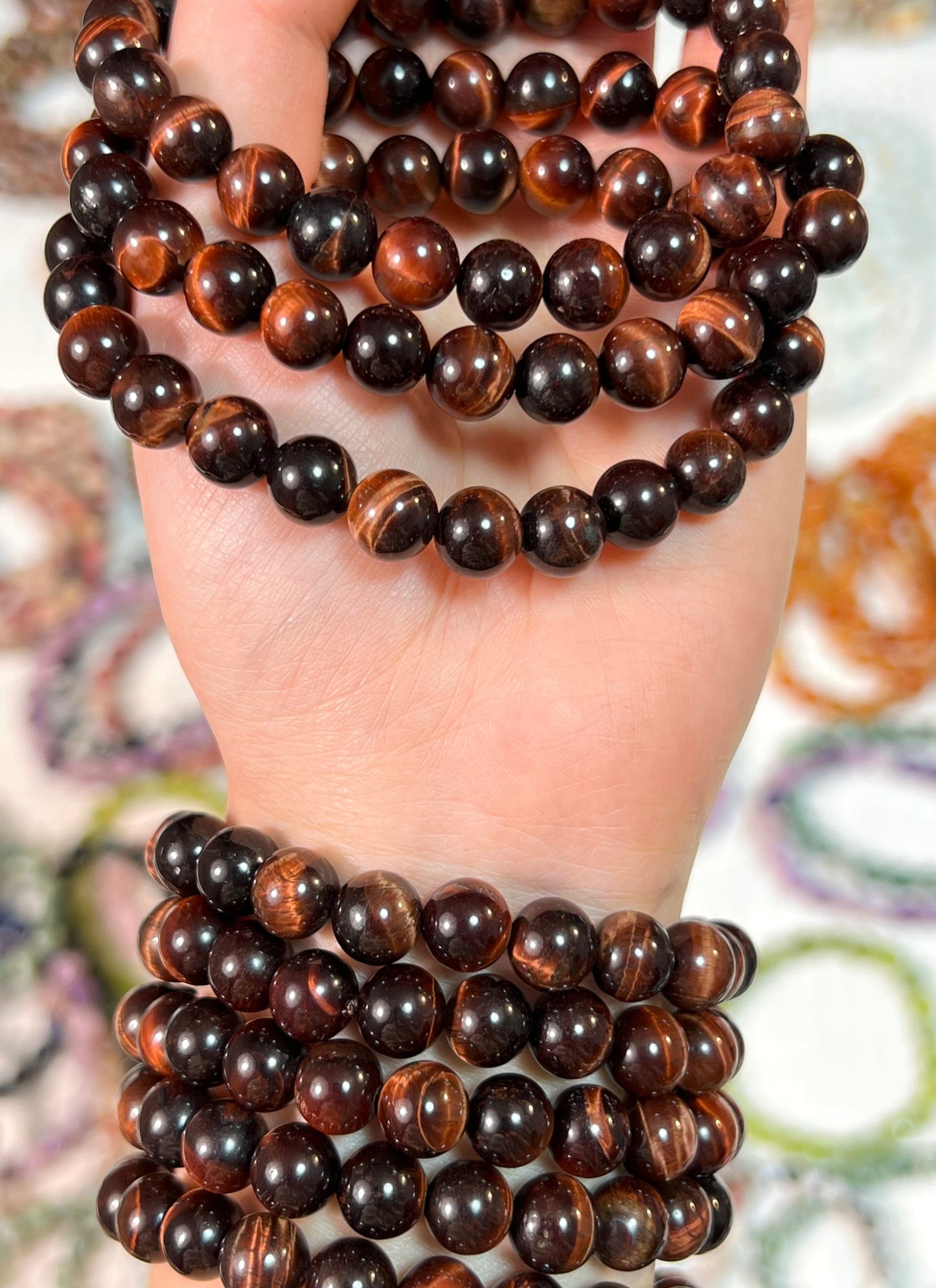 Red Tigers Eye Bracelects[CB]