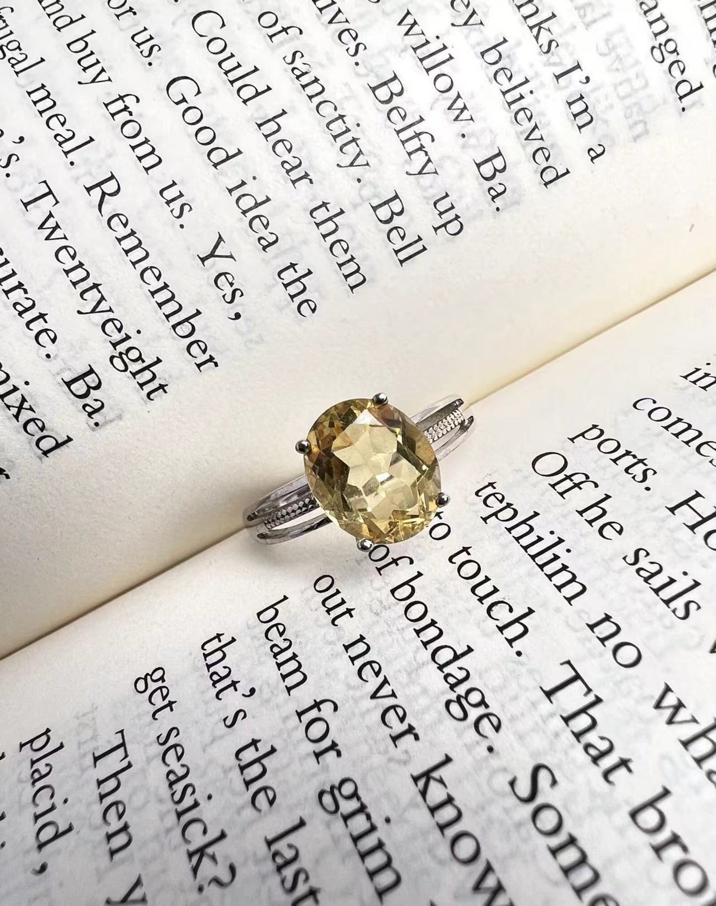 S925 Citrine Rings[S925R] (multi products)