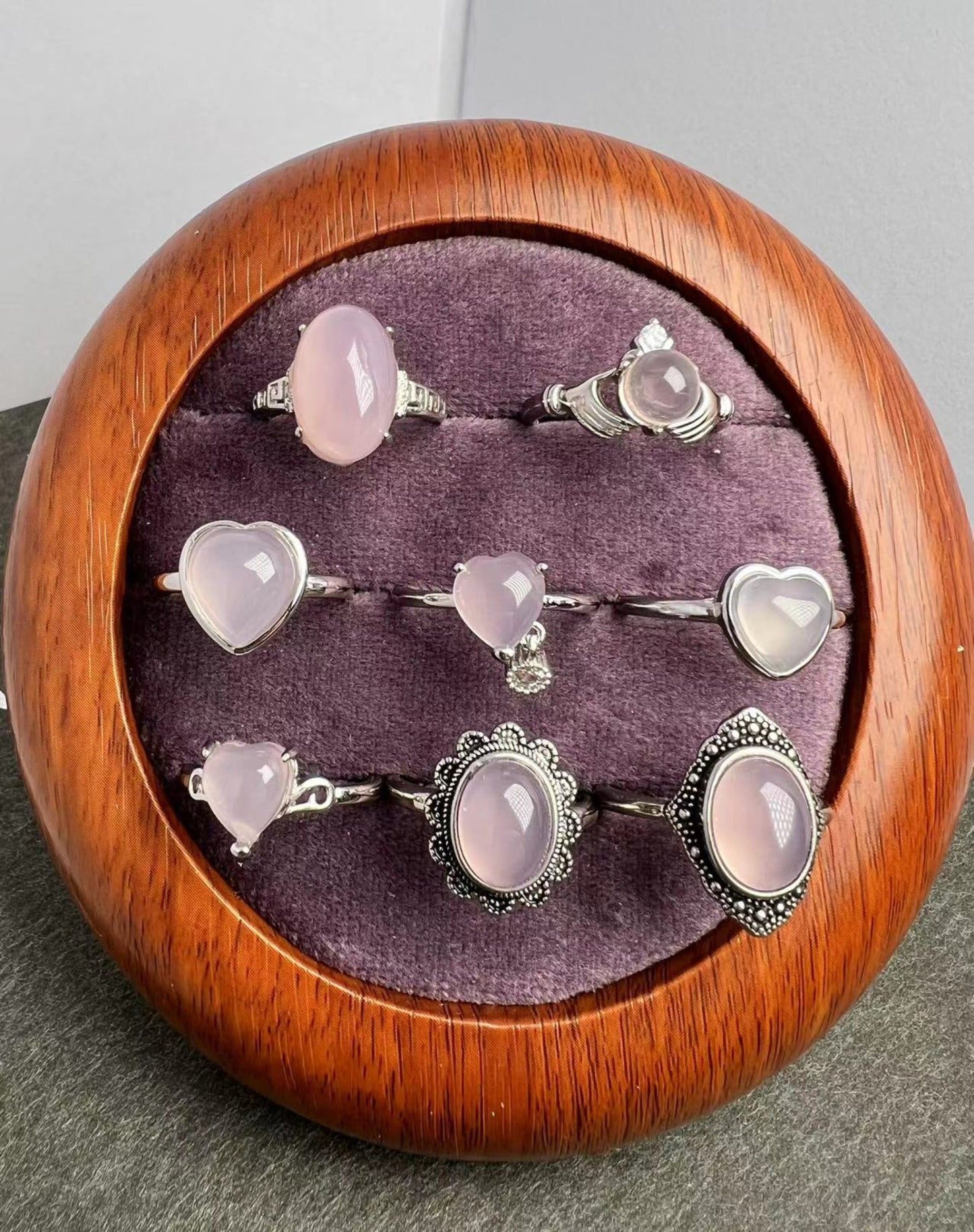 Pink Chalcedony Rings[CR]