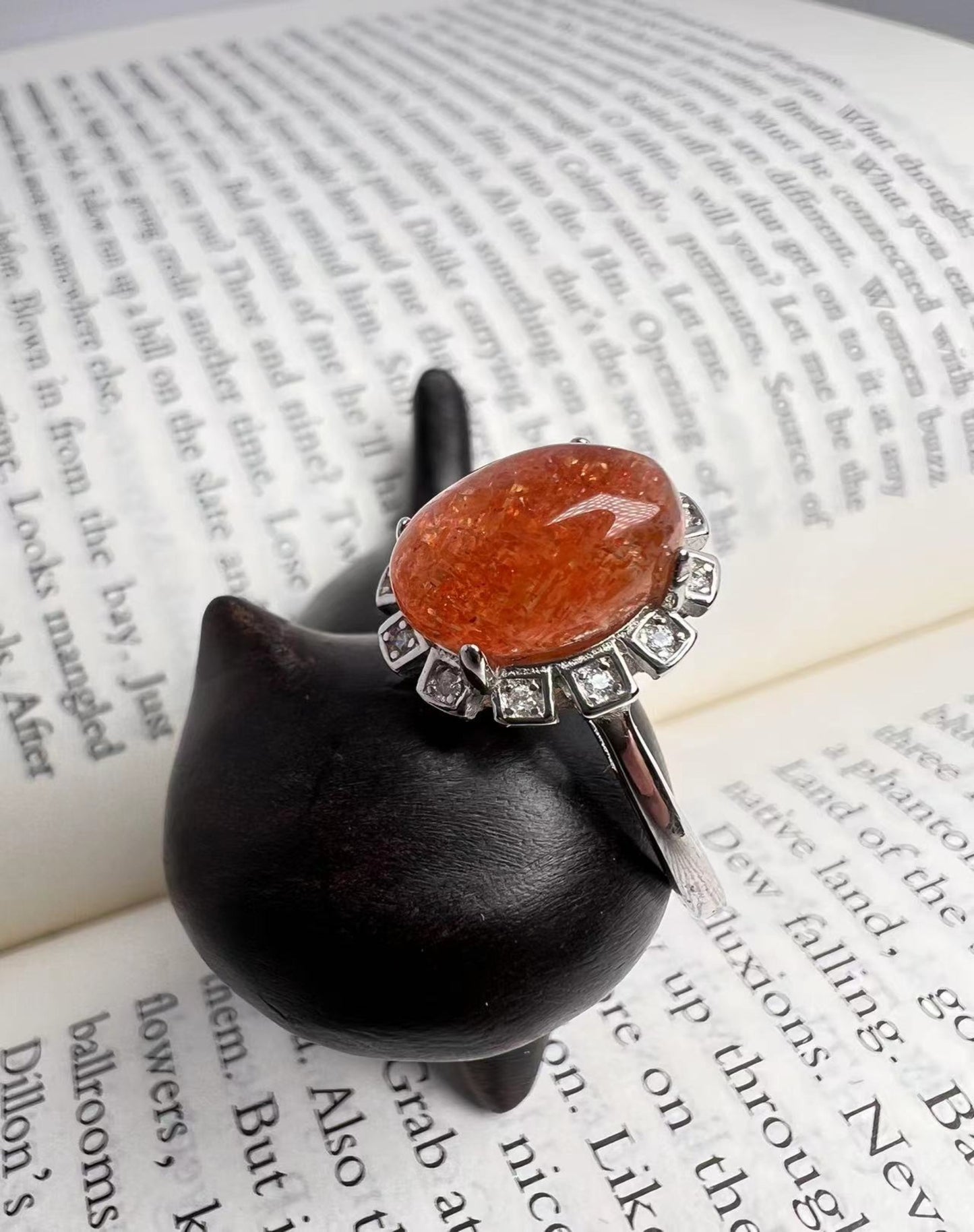 S925 Sunstone Rings[S925R] (multi products)