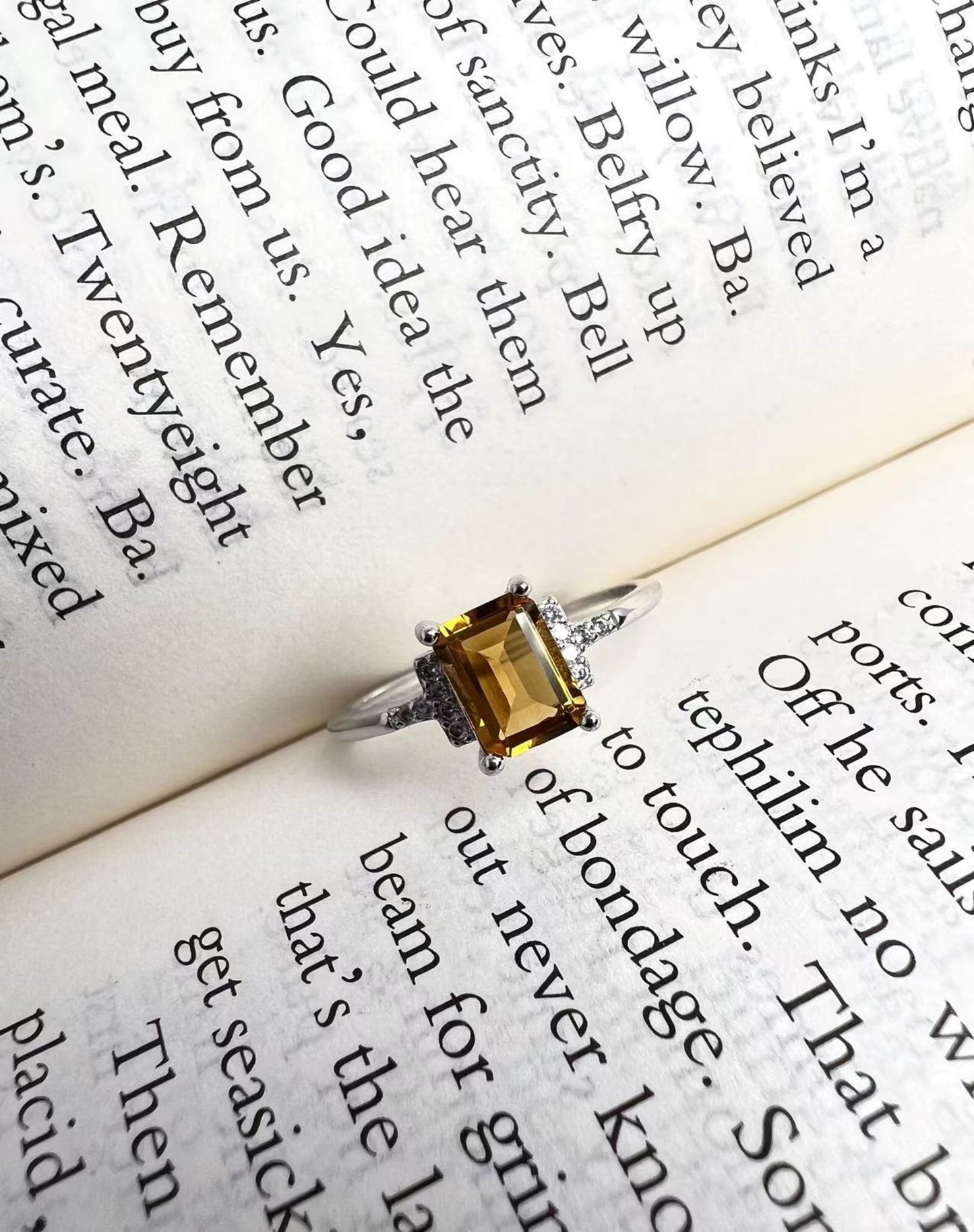 S925 Citrine Rings[S925R] (multi products)